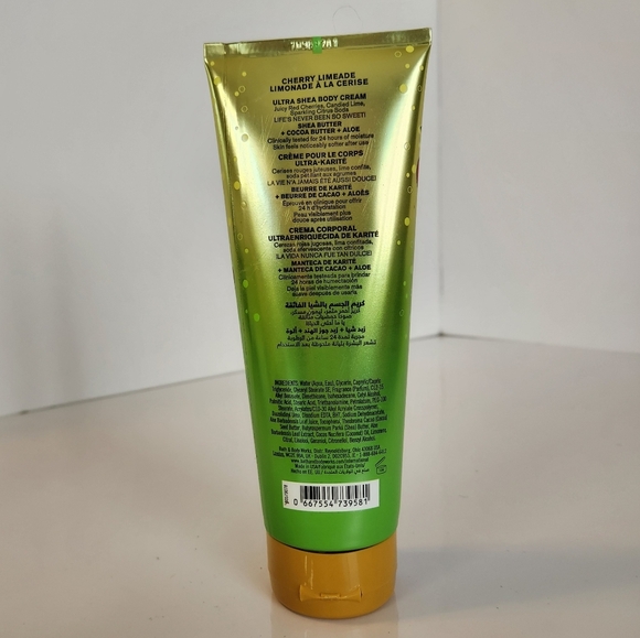 Bath and Body Works CHERRY LIMEADE Shea Body Cream Lotion 8 oz New - Picture 2 of 2